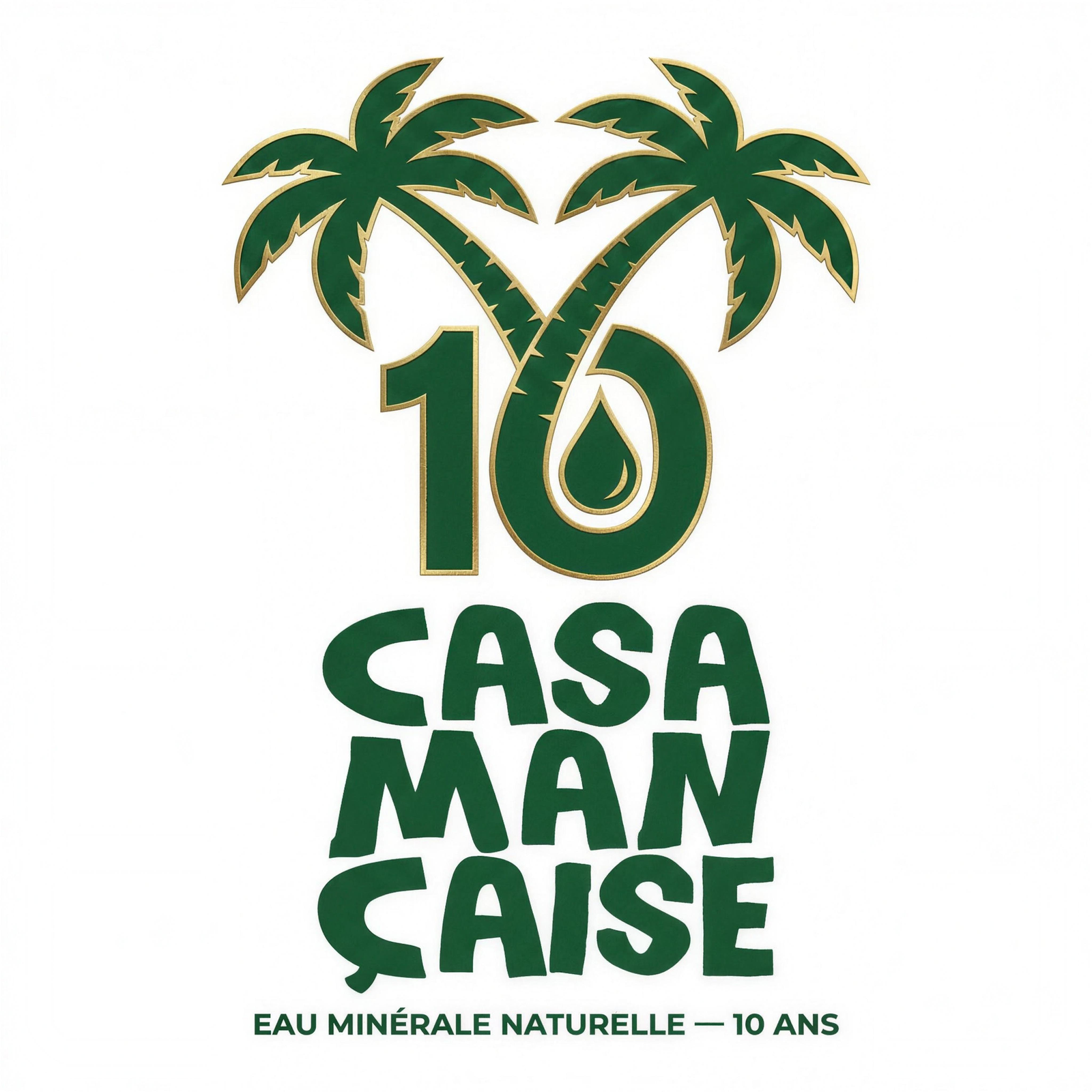 Logo 10 ans — proposition pour Casamançaise